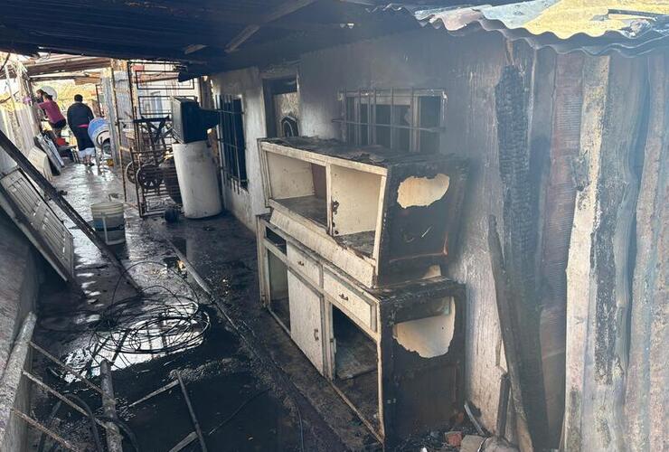 Imagen de Barrio San Francisco de Asís: Voraz incendio en viviendas cercanas a las vías
