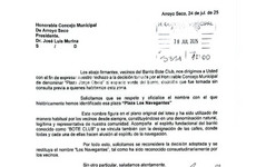 La nota ingresó en el Orden del Día de este martes.