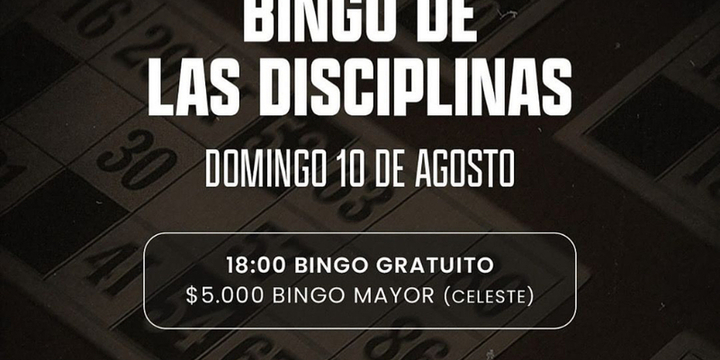 Imagen de El 10/08, Bingo de las Disciplinas en Unión