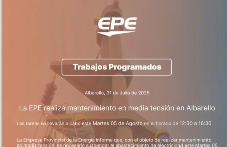 Imagen de La EPE realizará tareas de mantenimiento en Albarellos y zonas aledañas