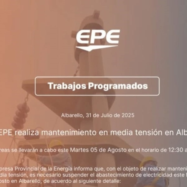 Imagen de La EPE realizará tareas de mantenimiento en Albarellos y zonas aledañas