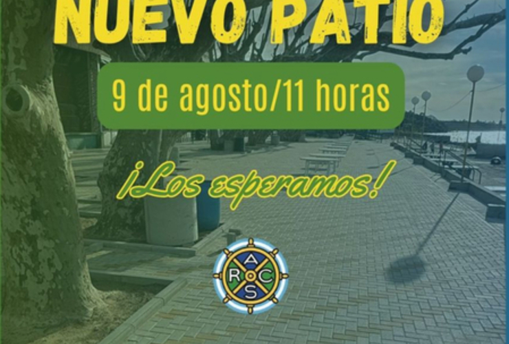 Imagen de El 9/08, inauguración del nuevo patio central del Rowing Club