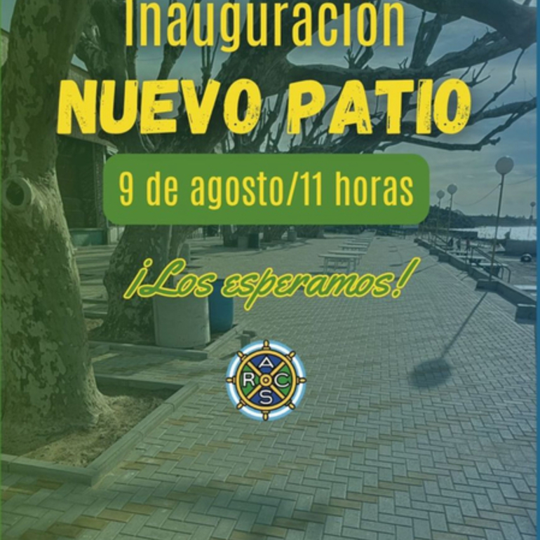 Imagen de El 9/08, inauguración del nuevo patio central del Rowing Club