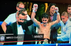 Imagen de Boxeo: Mirco Cuello Campeón Mundial Pluma AMB. Venció por KO a Sergio Ríos en Libia