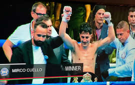 Imagen de Boxeo: Mirco Cuello Campe&oacute;n Mundial Pluma AMB. Venci&oacute; por KO a Sergio R&iacute;os en Libia