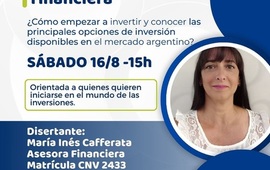 Imagen de Charla gratuita sobre educaci&oacute;n financiera en Alvear