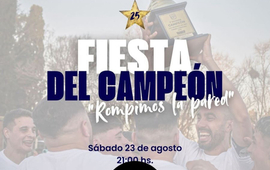 Imagen de F&uacute;tbol: El 23/08 ser&aacute; la Fiesta de los Campeones de Central Argentino