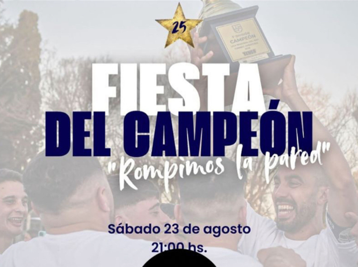 Imagen de Fútbol: El 23/08 será la Fiesta de los Campeones de Central Argentino