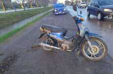 Imagen de Choque entre una moto y un auto