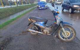 Imagen de Choque entre una moto y un auto