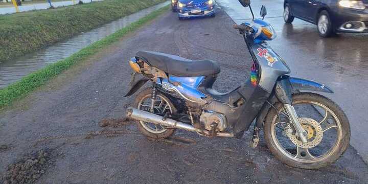 Imagen de Choque entre una moto y un auto