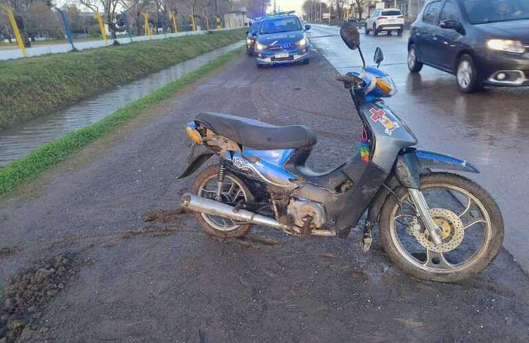 Imagen de Choque entre una moto y un auto