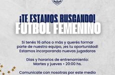 Imagen de Fútbol Femenino: Central Argentino realizará Convocatoria de Jugadoras