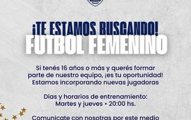 Imagen de F&uacute;tbol Femenino: Central Argentino realizar&aacute; Convocatoria de Jugadoras
