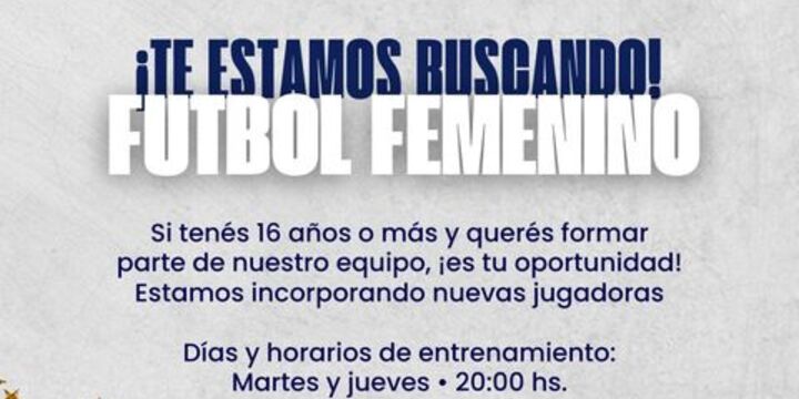 Imagen de Fútbol Femenino: Central Argentino realizará Convocatoria de Jugadoras