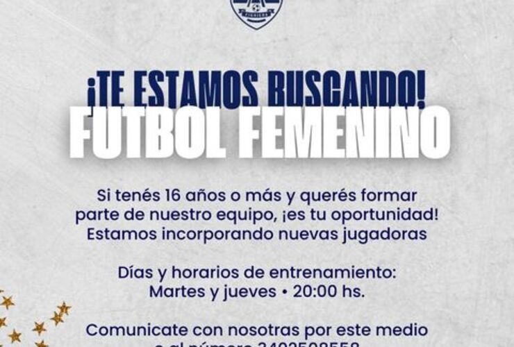 Imagen de Fútbol Femenino: Central Argentino realizará Convocatoria de Jugadoras