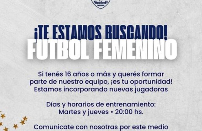Imagen de Fútbol Femenino: Central Argentino realizará Convocatoria de Jugadoras