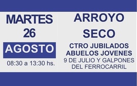 La atenci&oacute;n ser&aacute; por orden de llegada.