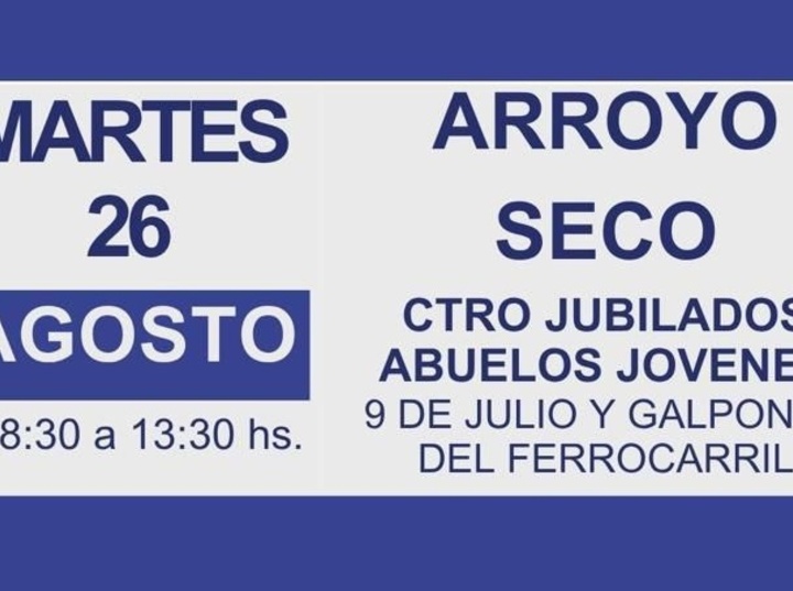 La atención será por orden de llegada.