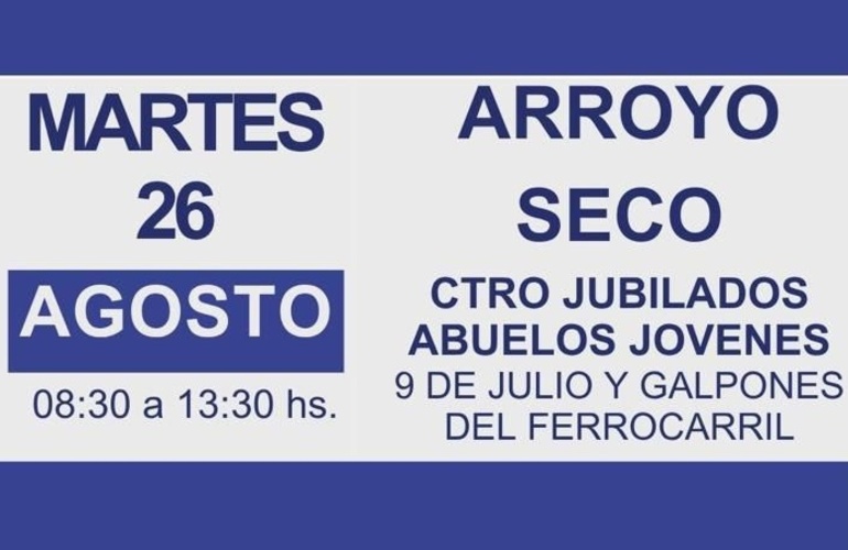 La atención será por orden de llegada.