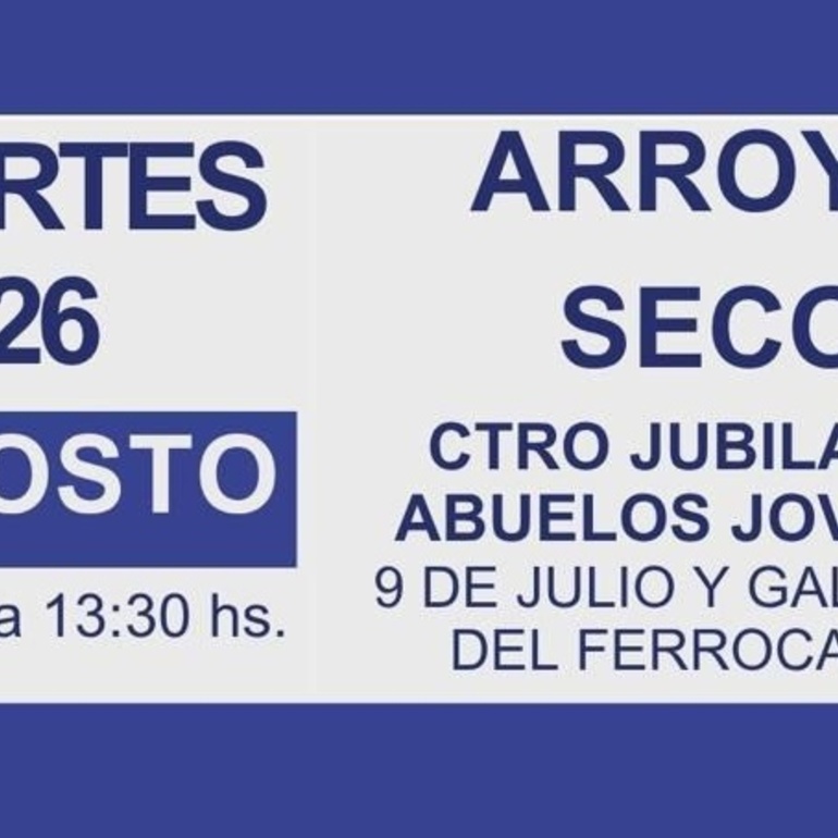 La atención será por orden de llegada.