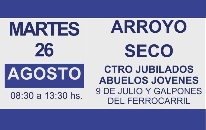 La atenci&oacute;n ser&aacute; por orden de llegada.