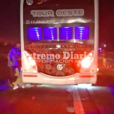 Imagen de Colectivo sufrió un imprevisto y se convocó a bomberos