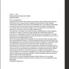 El escrito presentado a la Dirección de Vialidad hace más de 90 años atrás