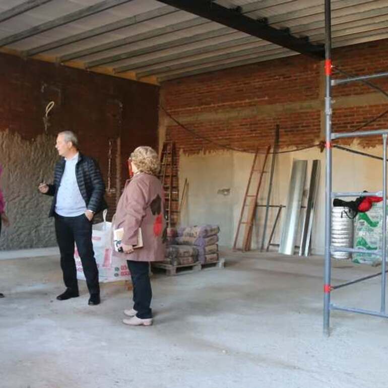 Imagen de Avanza la construcción del nuevo módulo áulico en la E.E.T.P. N°650