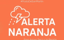 Imagen de Alerta Naranja en Arroyo Seco y la región por tormentas fuertes