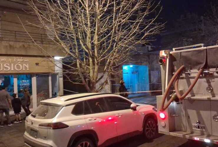 Imagen de Principio de incendio en verduler&iacute;a c&eacute;ntrica