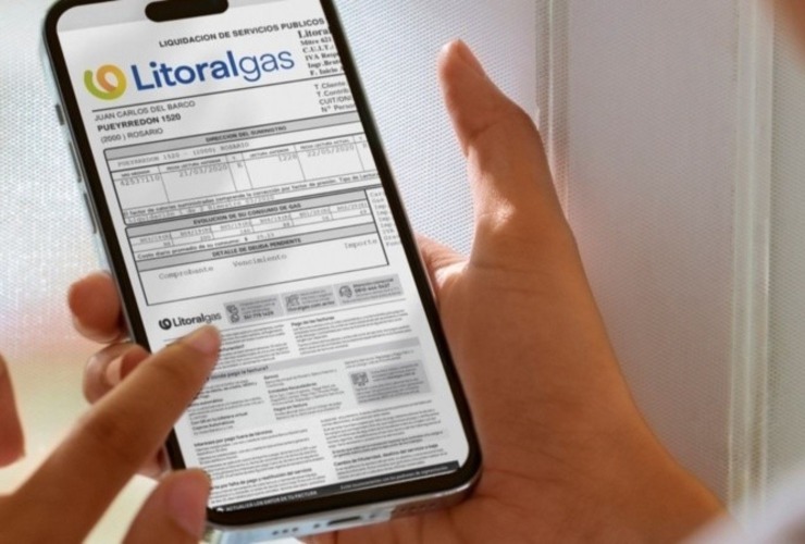 Afecta a las facturas de clientes residenciales, comerciales e industrias pymes. (Litoral Gas)