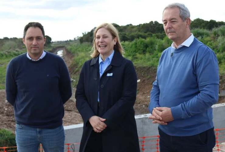 Imagen de La vicegobernadora recorrió las obras del Canal Savoca