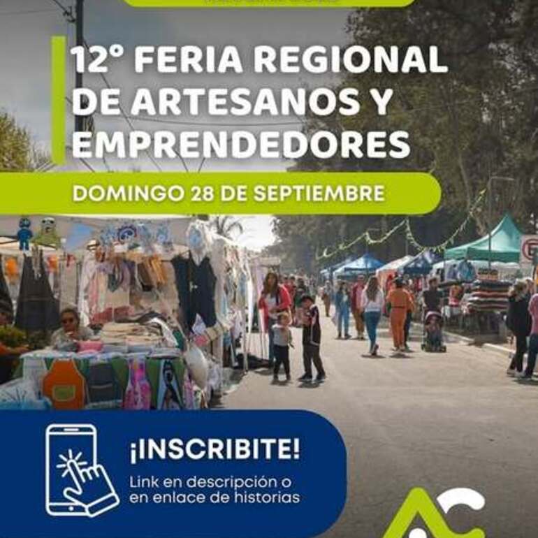 Imagen de 12ª edición de la Feria Regional de Artesanos y Emprendedores