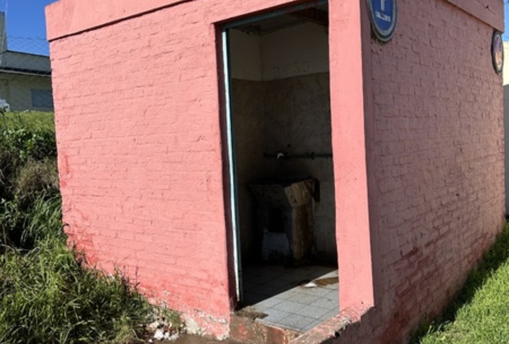 Imagen de Limpiaron los baños del puerto local
