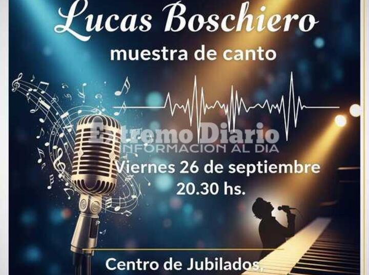 Imagen de Se viene una noche de Pasión y Talento: La Academia Lucas Boschiero presenta su Muestra Anual de Canto