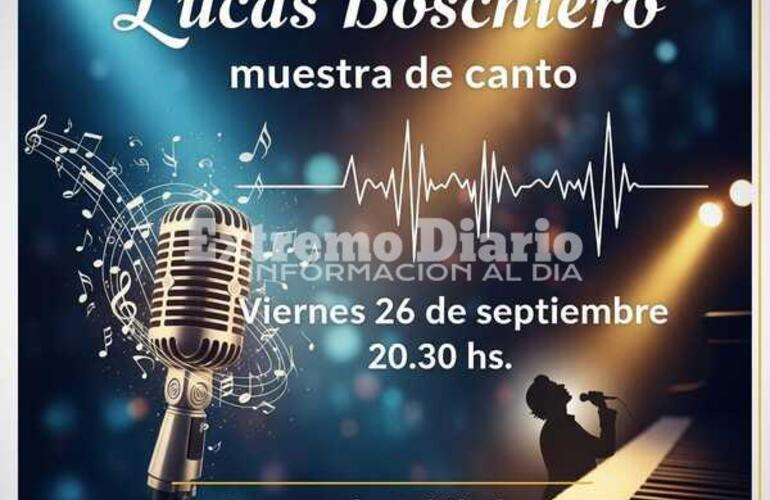 Imagen de Se viene una noche de Pasión y Talento: La Academia Lucas Boschiero presenta su Muestra de Canto