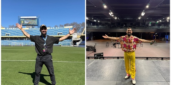 Imagen de Maximiliano Ballinari participó con su arte en la Supercopa Argentina y en el nuevo videoclip de Los Palmeras