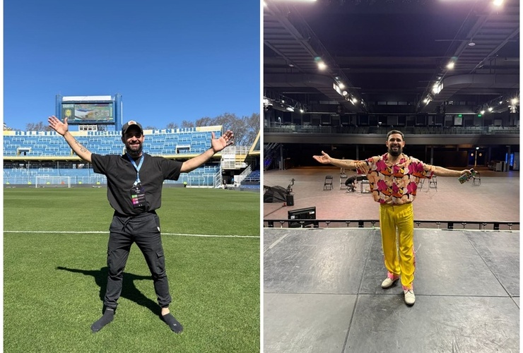 Imagen de Maximiliano Ballinari particip&oacute; con su arte en la Supercopa Argentina y en el nuevo videoclip de Los Palmeras