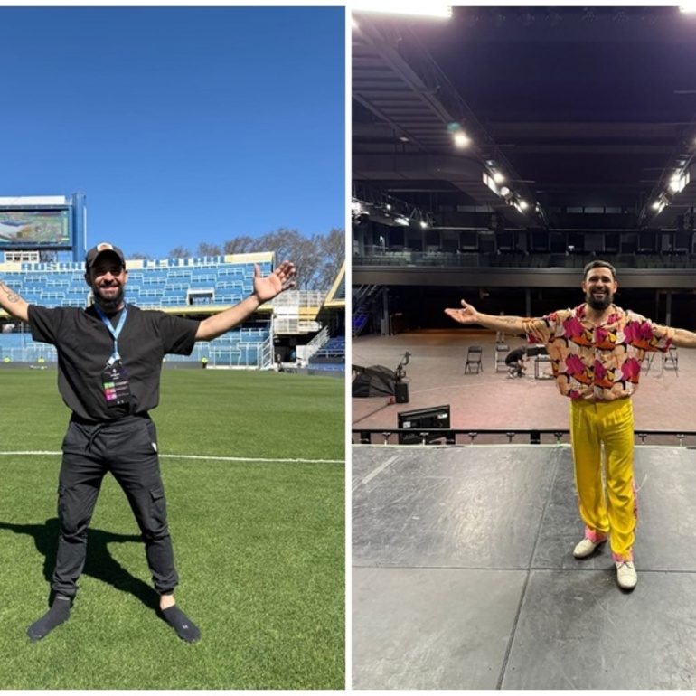 Imagen de Maximiliano Ballinari participó con su arte en la Supercopa Argentina y en el nuevo videoclip de Los Palmeras
