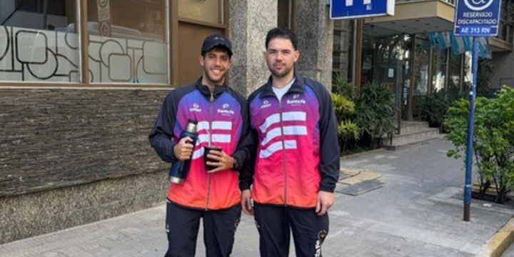 Imagen de Landini y Ferreyra de Handball C.A.T. en los Juegos JADAR en Rosario