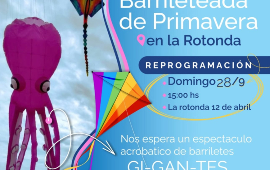 Imagen de La Barrileteada en la Rotonda, se reprogram&oacute; y pasa del 21/09 al 28/09