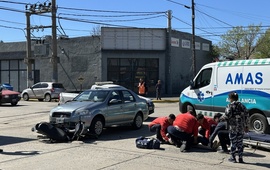 Imagen de Accidente de tr&aacute;nsito en Ju&aacute;rez Celman y Juan B. Justo
