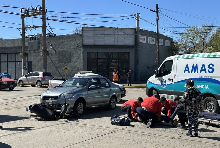Imagen de Accidente de tr&aacute;nsito en Ju&aacute;rez Celman y Juan B. Justo