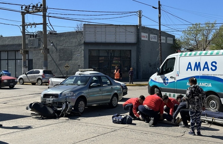 Imagen de Accidente de tránsito en Juárez Celman y Juan B. Justo