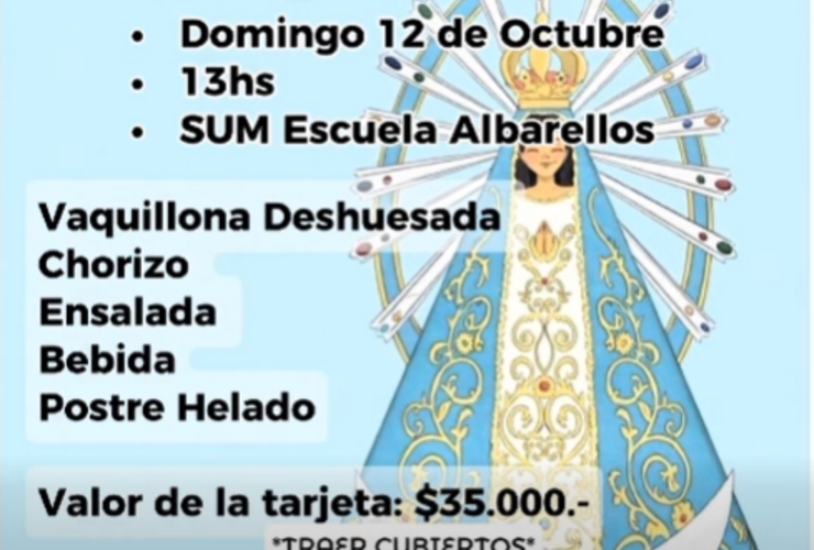 Imagen de Almuerzo Patronal en Albarellos: convocatoria para la comunidad