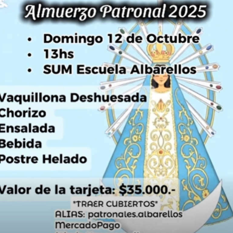 Imagen de Almuerzo Patronal en Albarellos: convocatoria para la comunidad