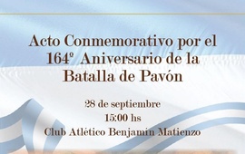 Imagen de Pav&oacute;n conmemora el 164&deg; aniversario de la Batalla de Pav&oacute;n