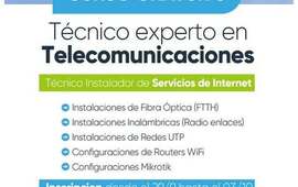 Imagen de Curso gratuito de Técnico Experto en Telecomunicaciones
