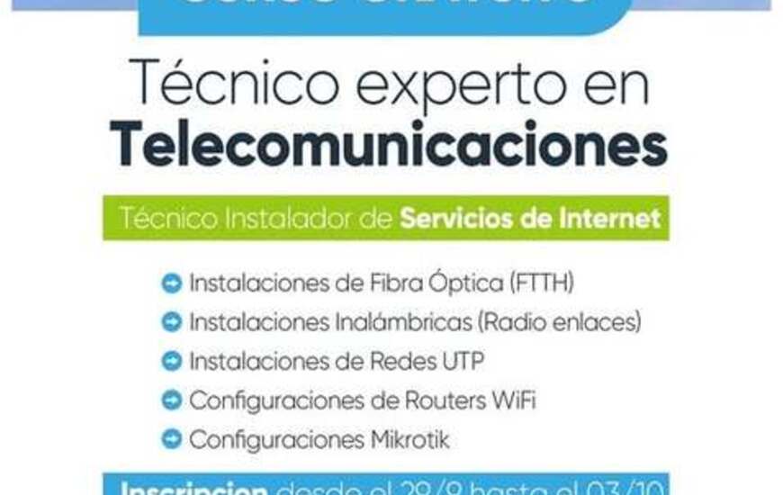 Imagen de Curso gratuito de T&eacute;cnico Experto en Telecomunicaciones